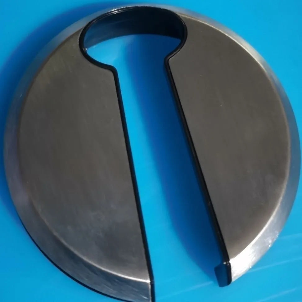 Stainless steel wine bottle opener tool with integrated foil cutter and corkscrew functions.