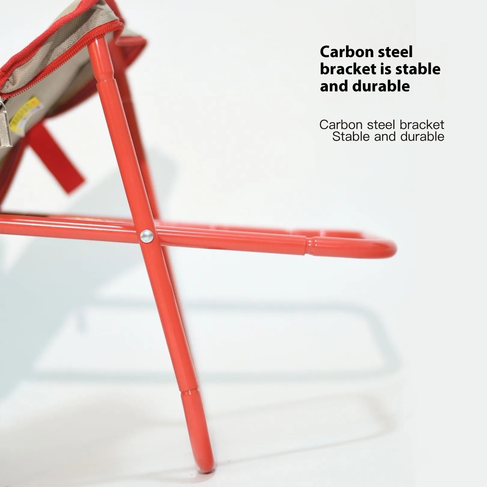 Lightweight foldable camp stool in pencil box design with Oxford cloth fabric