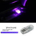USB car atmosphere light with touch control and RGB voice function for interior mood lighting