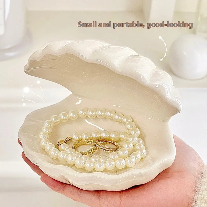 Yellow porcelain jewellery tray with removable ceramic shell and optional LED night light