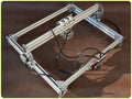 Miniature laser engraving machine with 3000mW power and 400x300mm work area for marking applications