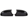 Volkswagen Sagitar mirror reflector shell pair in horn bright black plastic