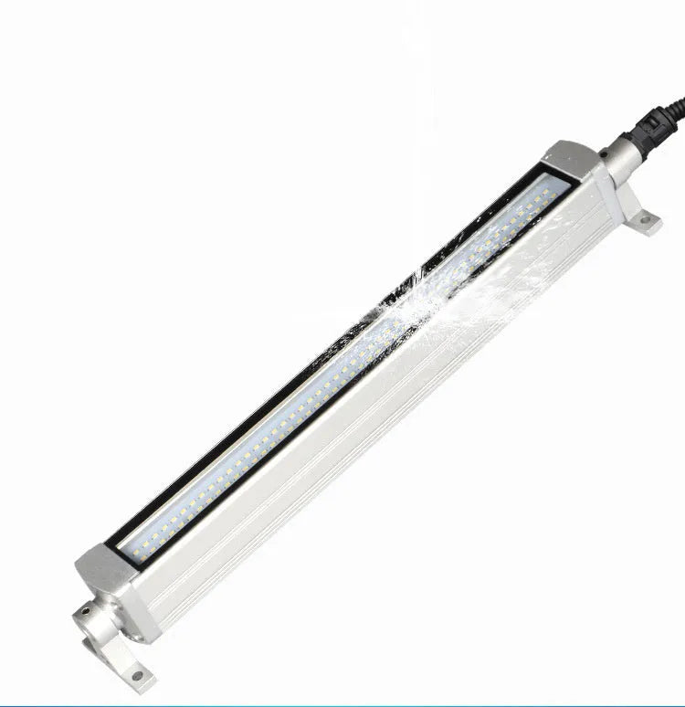 Industrial LED three-proof work light with aluminium housing and tempered glass cover for CNC lathes