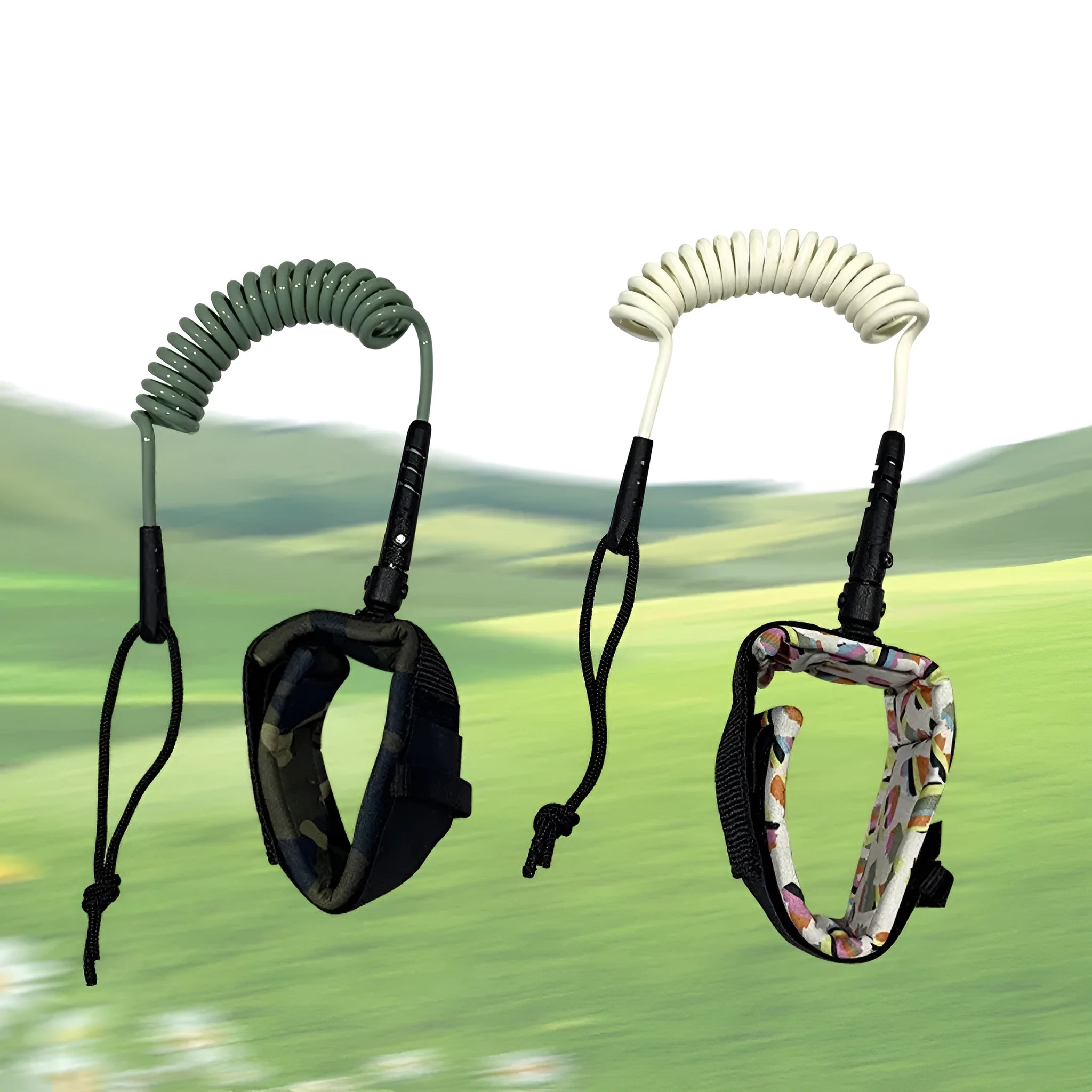 Surfboard hand holding rope made of elastic pulp material with 50kg maximum tension rating.