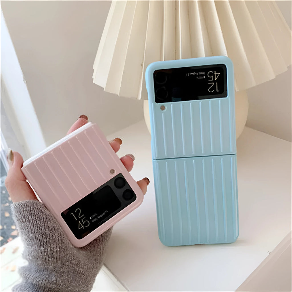Samsung Z Flip3 ultra-thin flip phone case in seven solid colour options