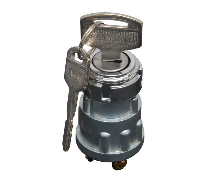 Pure copper automotive ignition switch lock with key for JK423 upgrade.