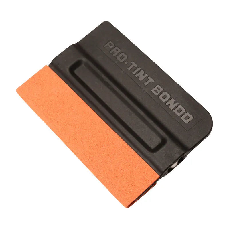 Car colour change film scraper with ABS handle and choice of deerskin or wool scraping heads