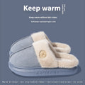 Plush fleece indoor slipper with thick PVC sole in chosen colour