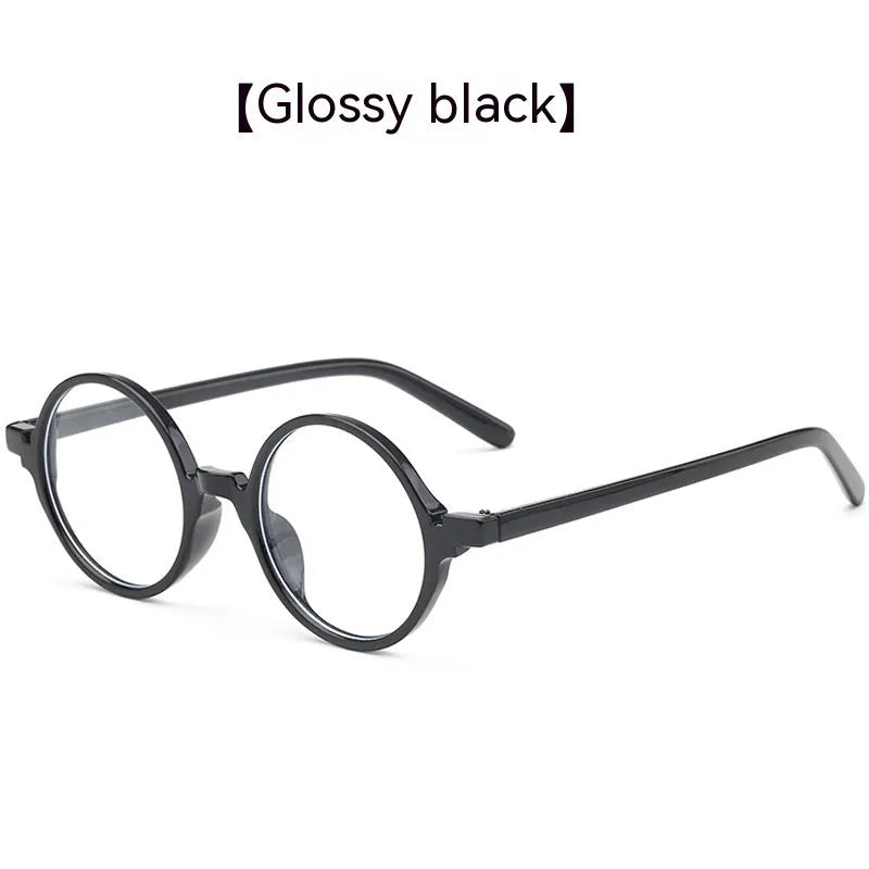 Artistic retro round glasses with PC frame in four colour options for Instagram style