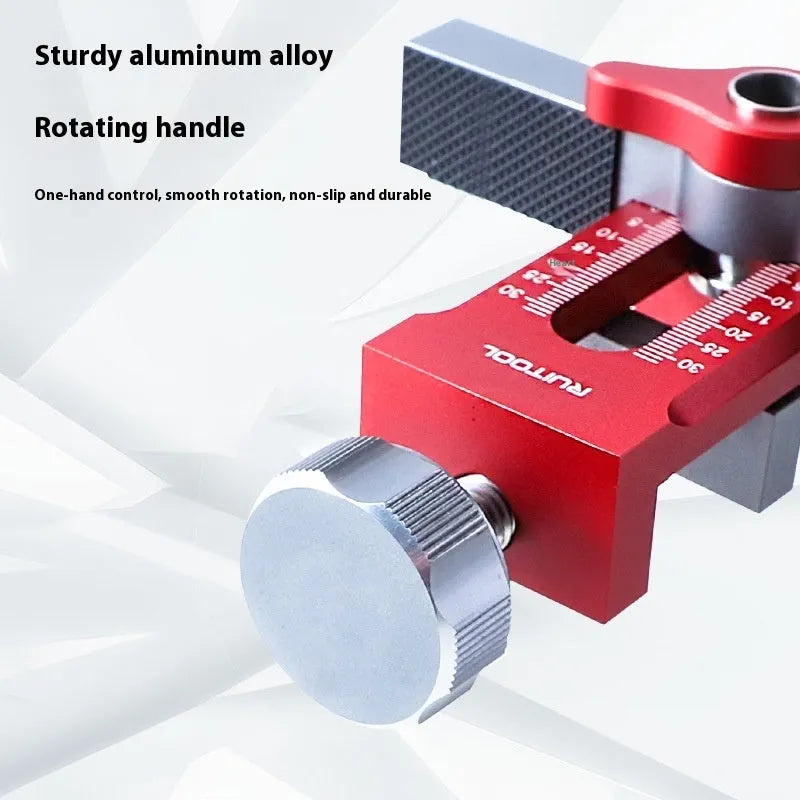 Aluminium alloy cabinet door installation aid tool for woodworking hinge fitting
