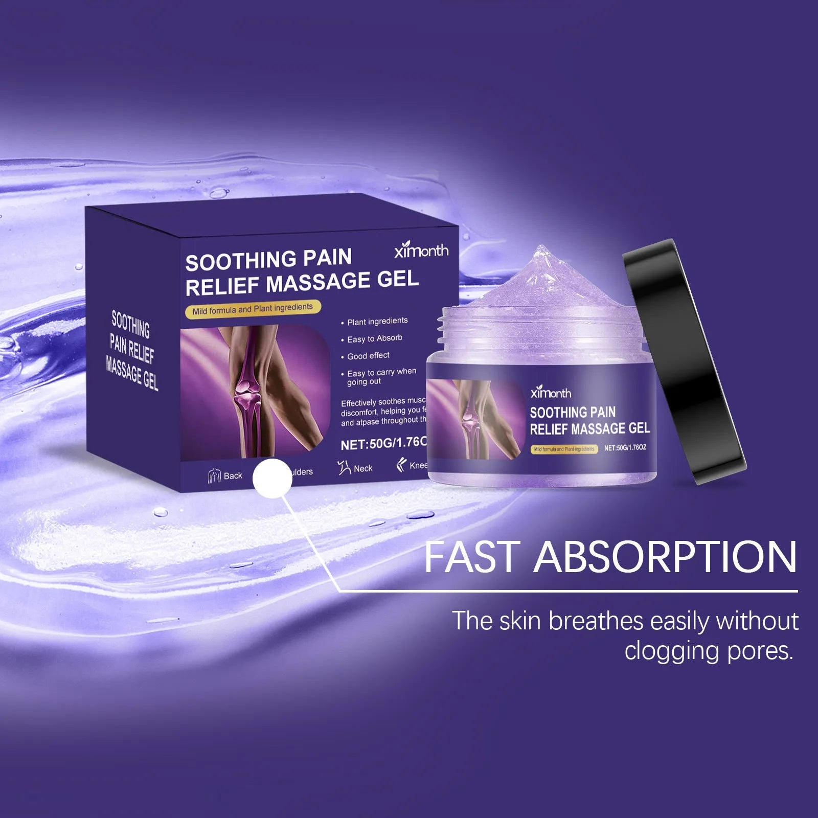 50g tube of body joint care gel for topical application
