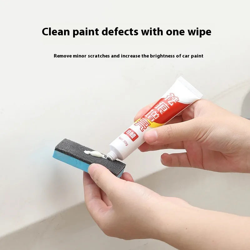Car repair wax kit with grinding wax, brightening wax and frosted sponge mop for scratch removal