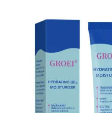 50ml moisturising facial gel tube with hyaluronic acid for hydration