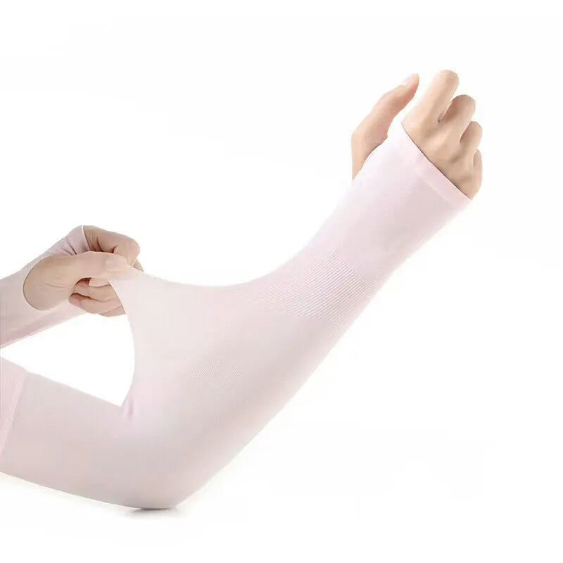 Unisex viscose nylon driving ice sleeve for sun protection in multiple colours