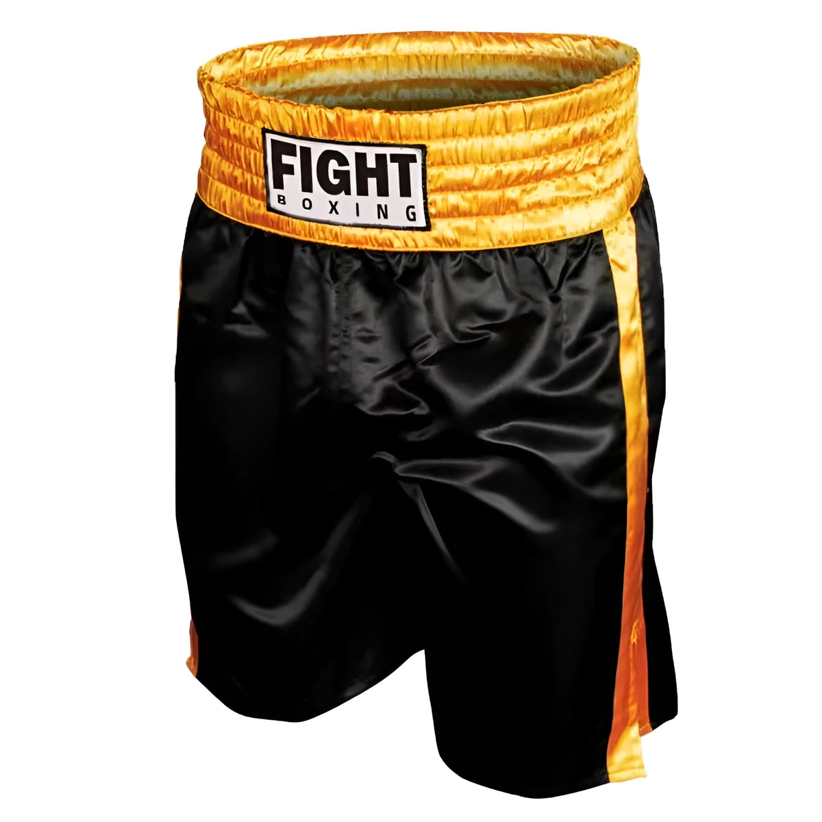 Boxing shorts in multiple colour options including black and red, and black and white side stripes.