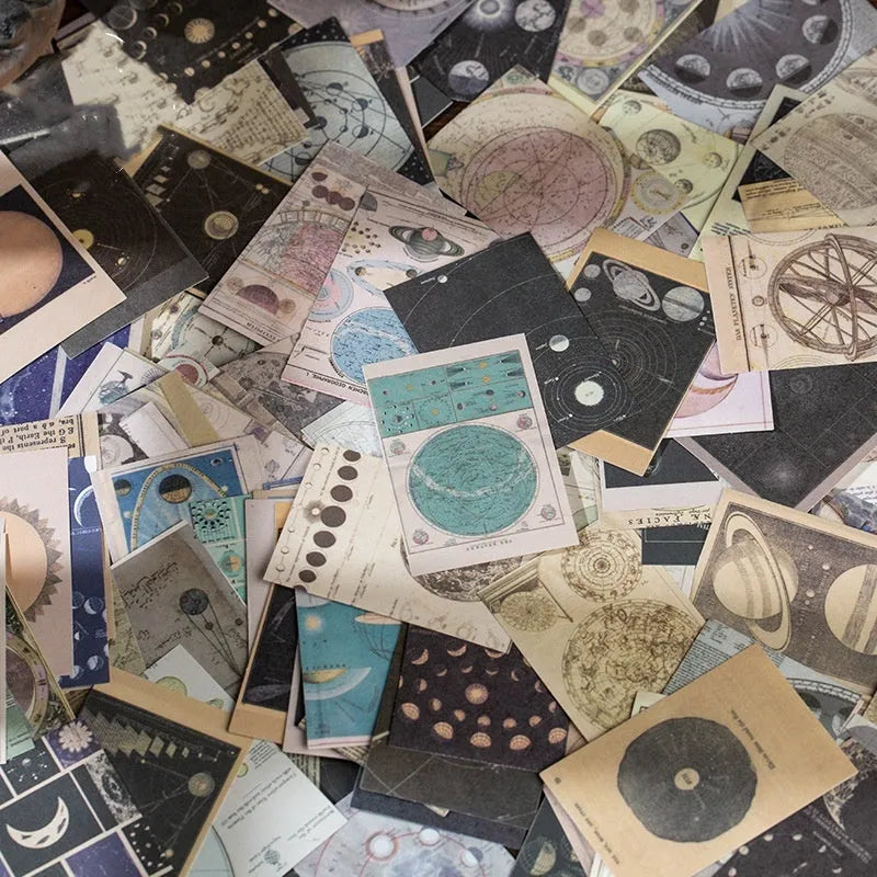Box of 320 retro note stickers in Secret Land colour theme, each measuring 4cm by 6cm.