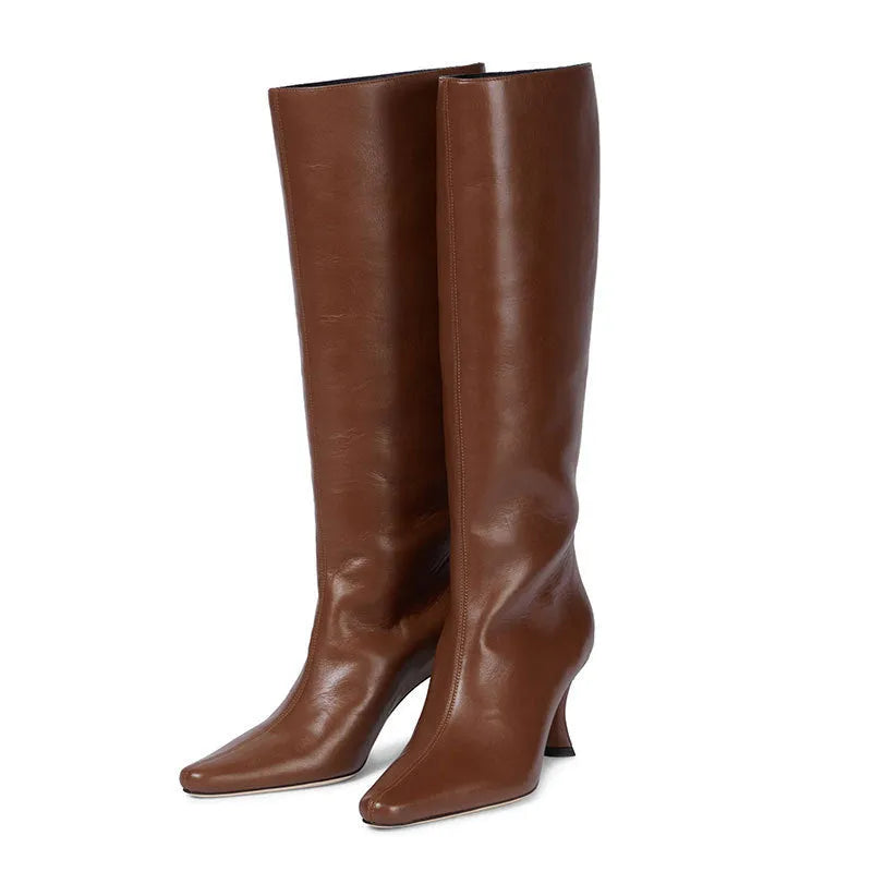 Women's square toe ankle cowboy boots in microfiber, shown in available colours like black, brown stone, and grey.