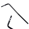 A direct plug-in guitar tremolo bar in chrome finish options: black, blue, gold, and silver.