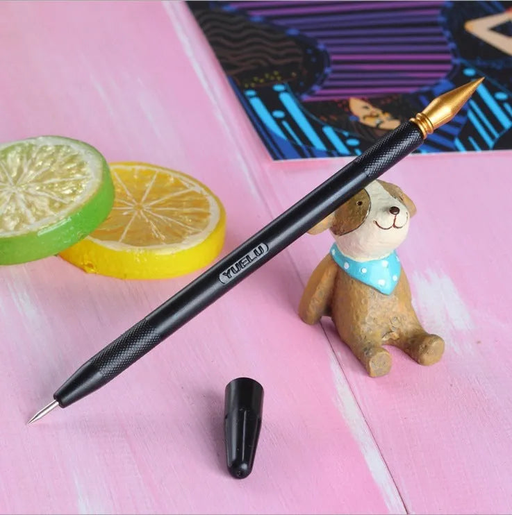 Diamond painting repair tool set with scraper pen, brushes, bamboo sticks and repair solution