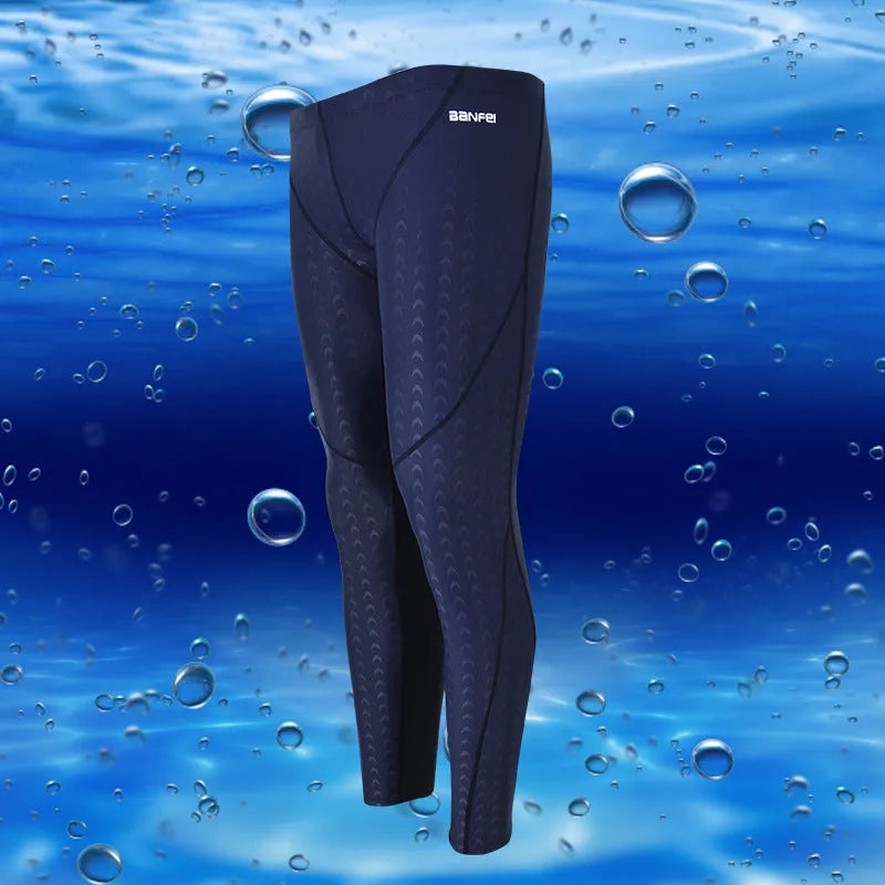 Men's cropped swimming trunks in nylon fabric with colour trim options