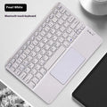 Square hat touch Bluetooth wireless keyboard with multi-colour capacitive surface in various colour options