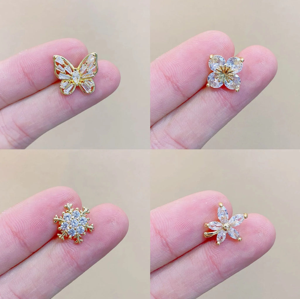 Japanese electroplated copper geometric brooch with fixed pin in pastel colour options for women's clothing