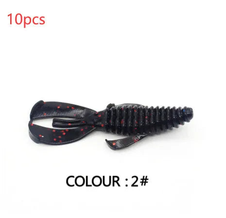 8cm PVC soft plastic fishing lure in multiple colour options for freshwater and saltwater angling