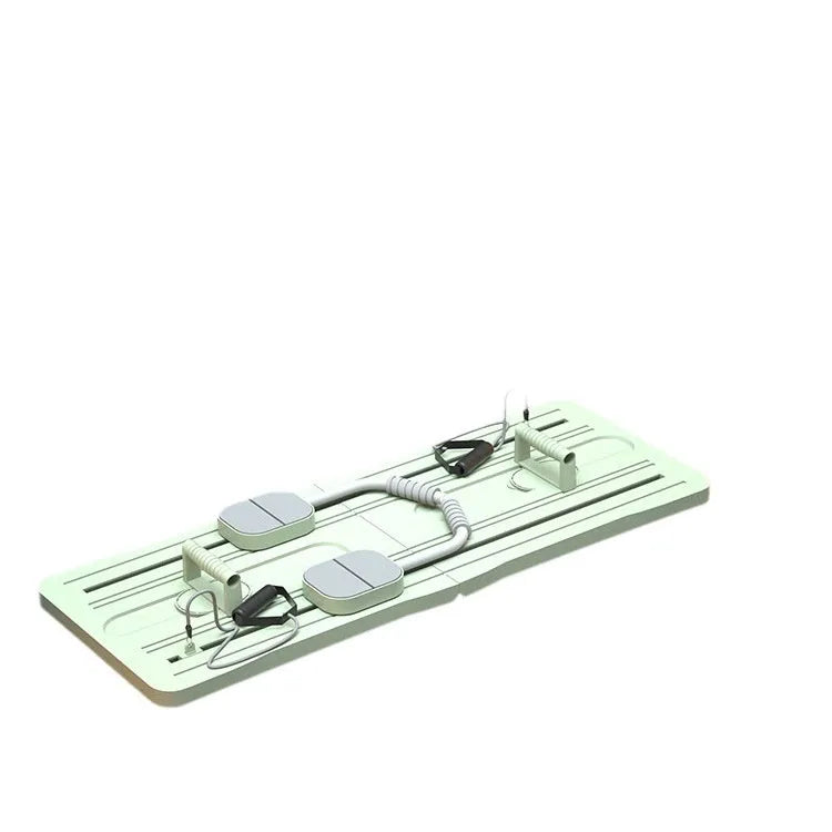 Foldable purple PP plastic belly panel fitness board for core training.