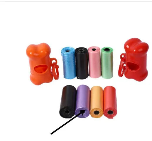 Roll of 22.5x30cm pet waste bags in selected colour for dog cleanup