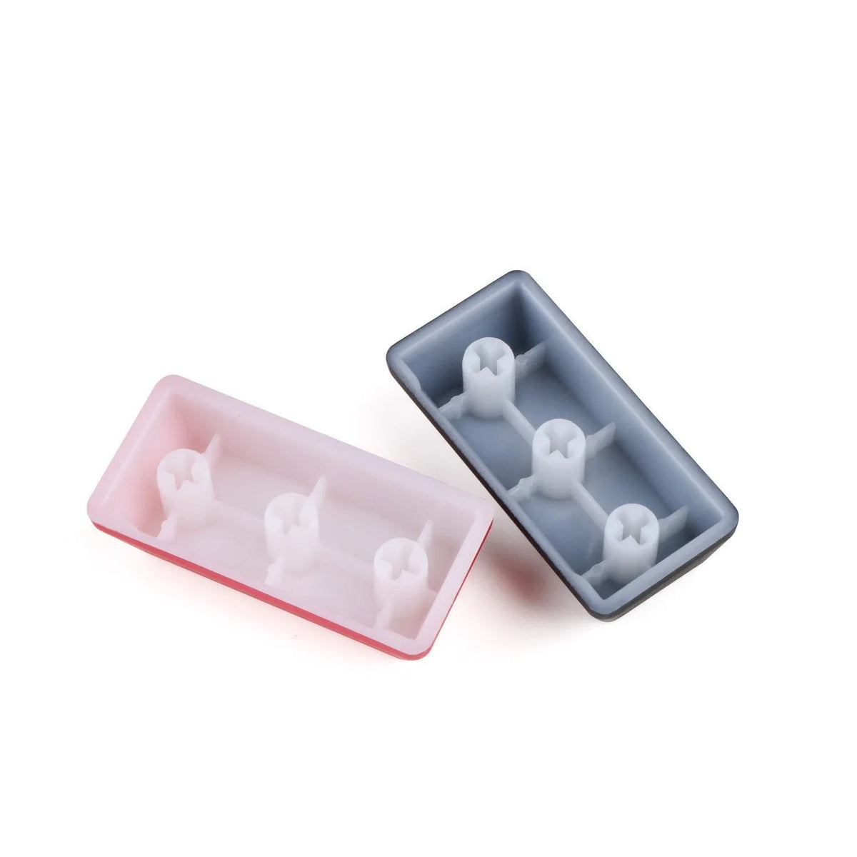 Transparent mechanical keyboard keycap with safety evacuation exit graphic in red text