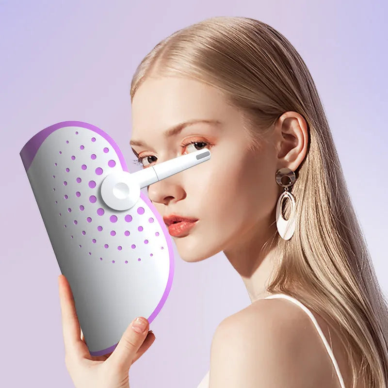 White and purple photon IPL beauty mask spectrometer for household colour light therapy