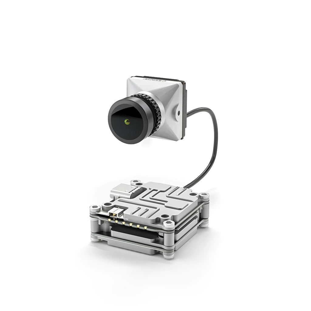Caddx DJI FPV digital transmission module with mounting screws and connection cables