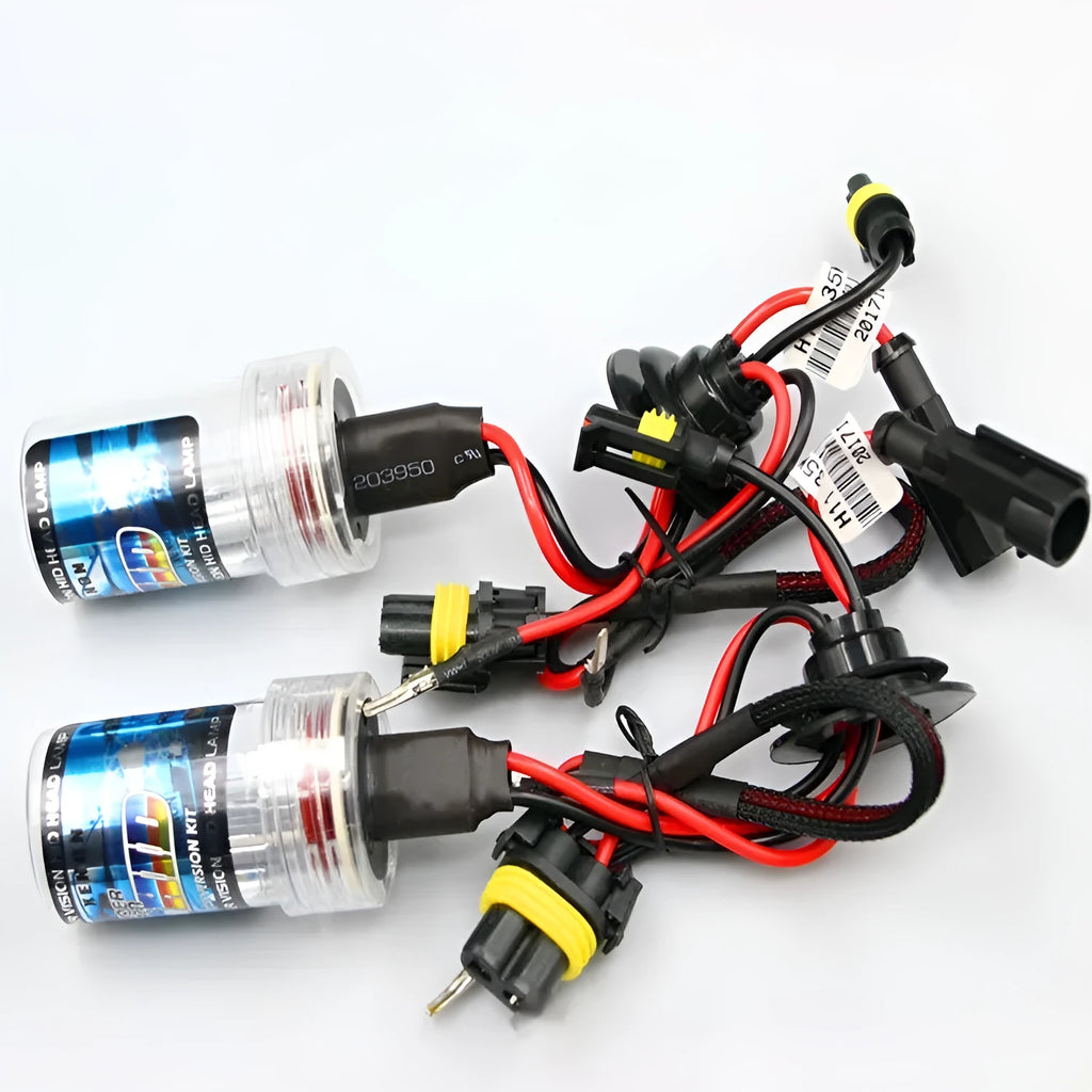 HID xenon car headlight bulb, 12V 35W, H1 H3 H7 H8 H9 H11 9005 9006 9012 fitments, 4300K 6000K 8000K
