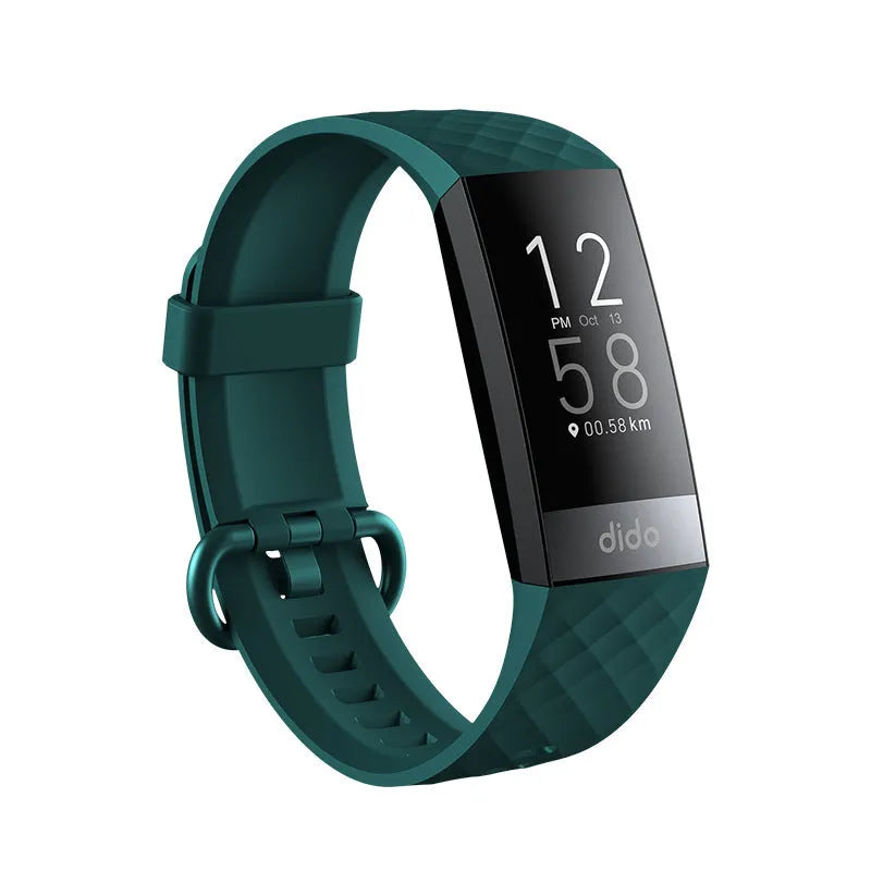 Y6 Black smart bracelet with 1.1-inch screen for blood pressure and ECG monitoring
