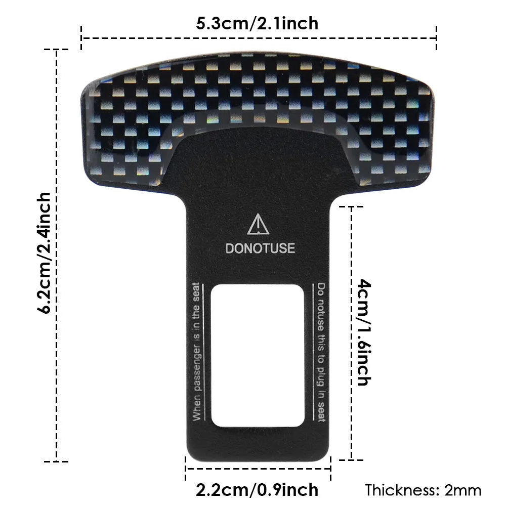 Frosted carbon fibre aluminium alloy lock tongue buckle bottle opener key chain measuring 2.1cm.