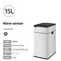 Stainless steel smart trash can with induction opening and square design