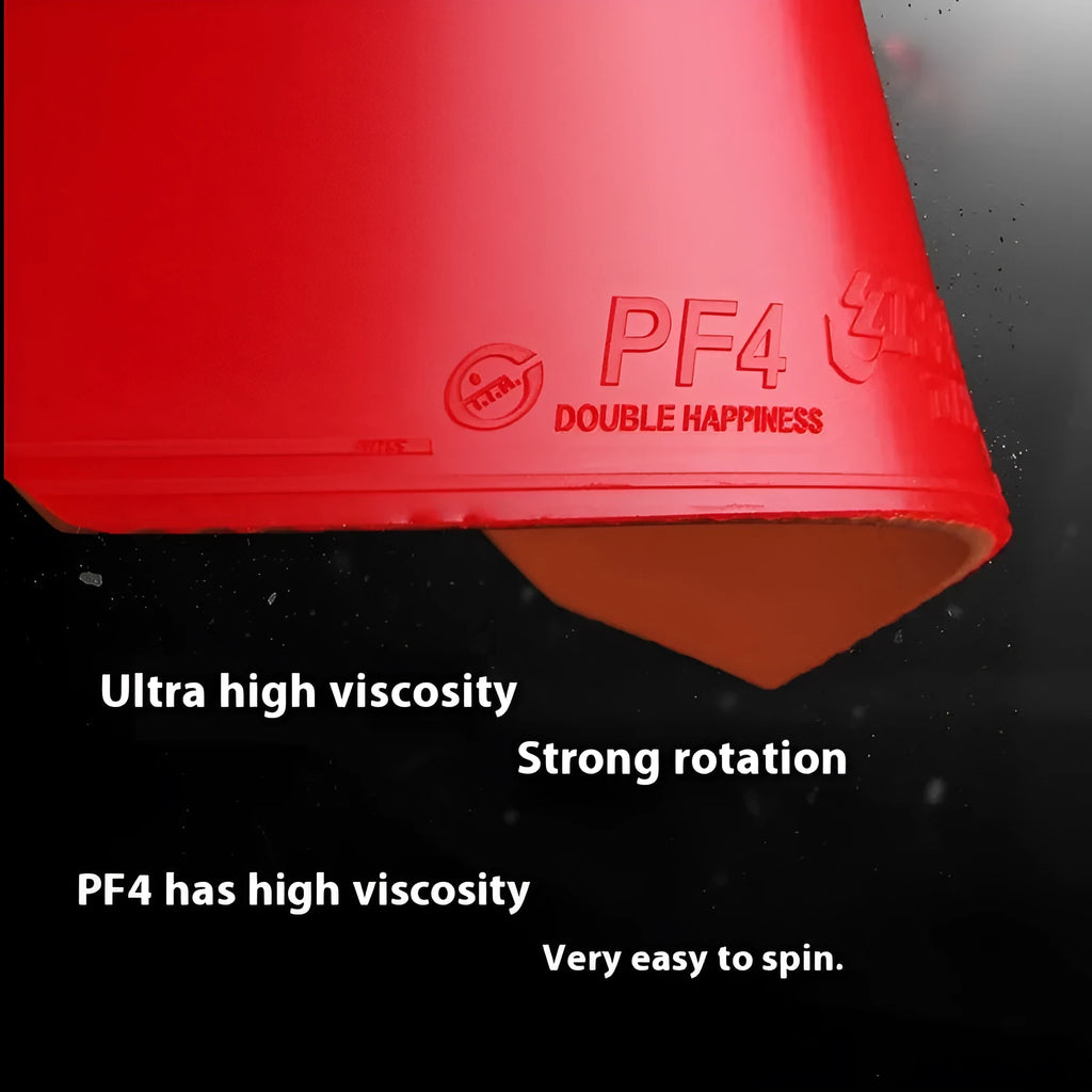 PF4-50 Fast Attack Sticky Classic-50 table tennis racket in red or black with thick or medium thick sponge.