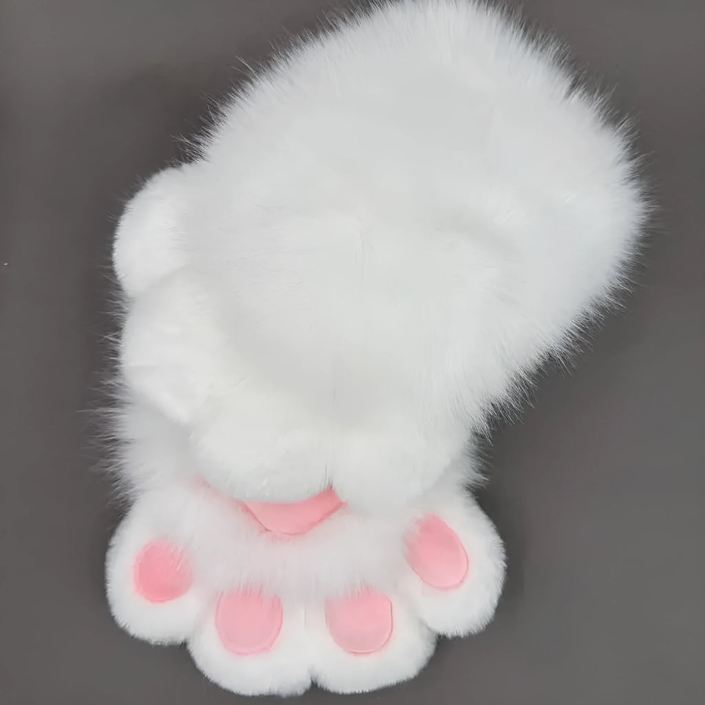 Colourful animal claw cosplay gloves in nylon fabric with various pad colour options
