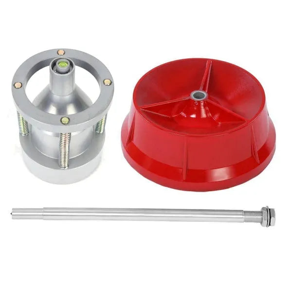 Portable hub balancer unit with aluminium head and enamel finished base