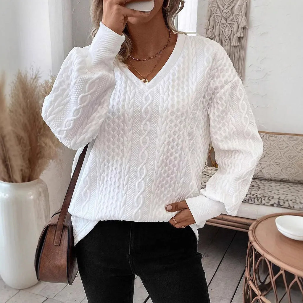 Men's milky white polyester t-shirt with 3D pattern, Japanese Korean loose fit design, long sleeves