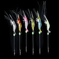 Luer soft plastic fishing lure with integrated hook in six colour variations including luminous and transparent options