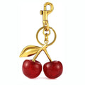 Red three-dimensional zinc alloy keychain pendant with a sweet and cool style design.