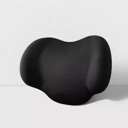 Memory cotton car headrest and lumbar support cushion set in simple style