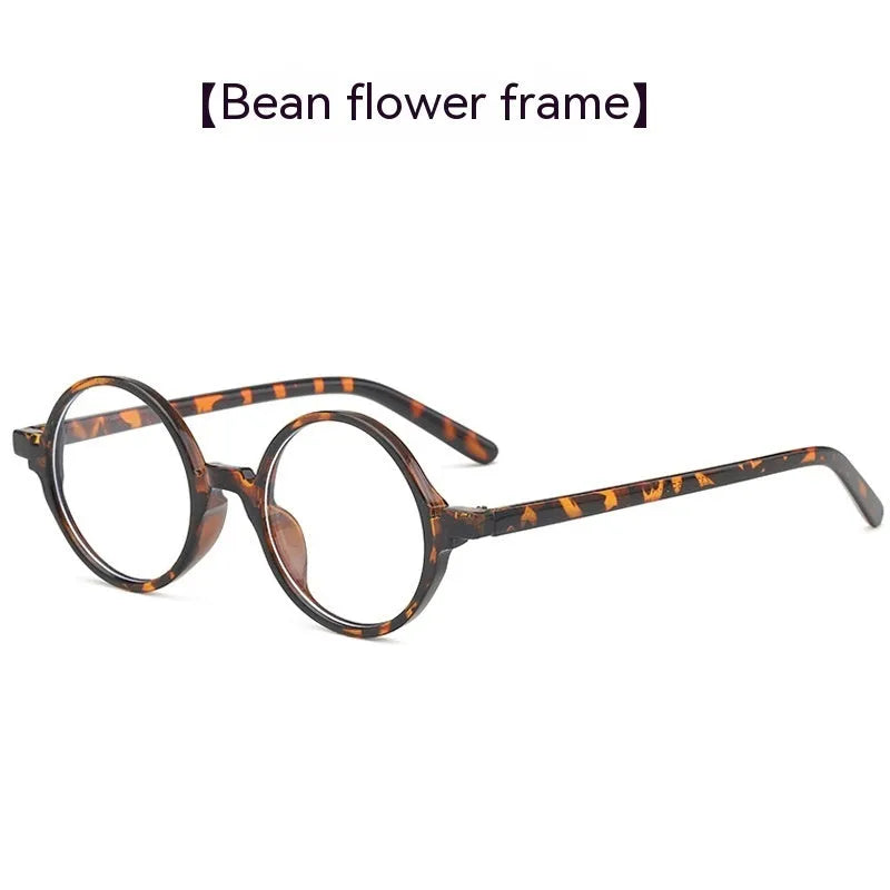 Artistic retro round glasses with PC frame in four colour options for Instagram style