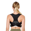 Black anti-humpback posture correction belt for upper back and shoulder support.