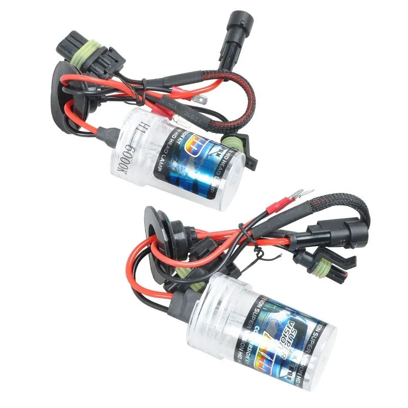 HID xenon car headlight bulb, 12V 35W, H1 H3 H7 H8 H9 H11 9005 9006 9012 fitments, 4300K 6000K 8000K
