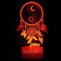 3D cartoon style small night lamp with black touch base and remote control showing colourful LED illumination
