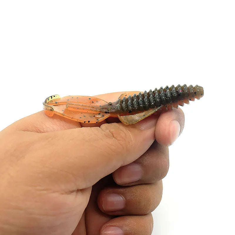 8cm PVC soft plastic fishing lure in multiple colour options for freshwater and saltwater angling