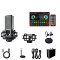 Professional G4 sound card set with colour LCD display, multiple control knobs, and included microphone.