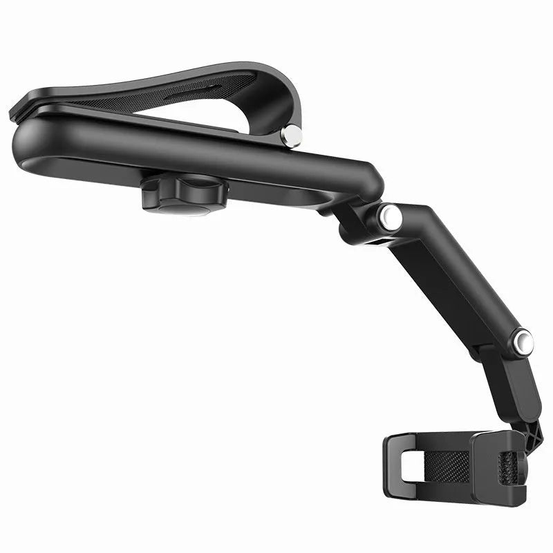 Car windscreen mobile phone bracket with clip stabiliser in black and grey colour option